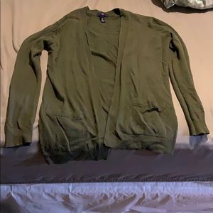 Green cardigan